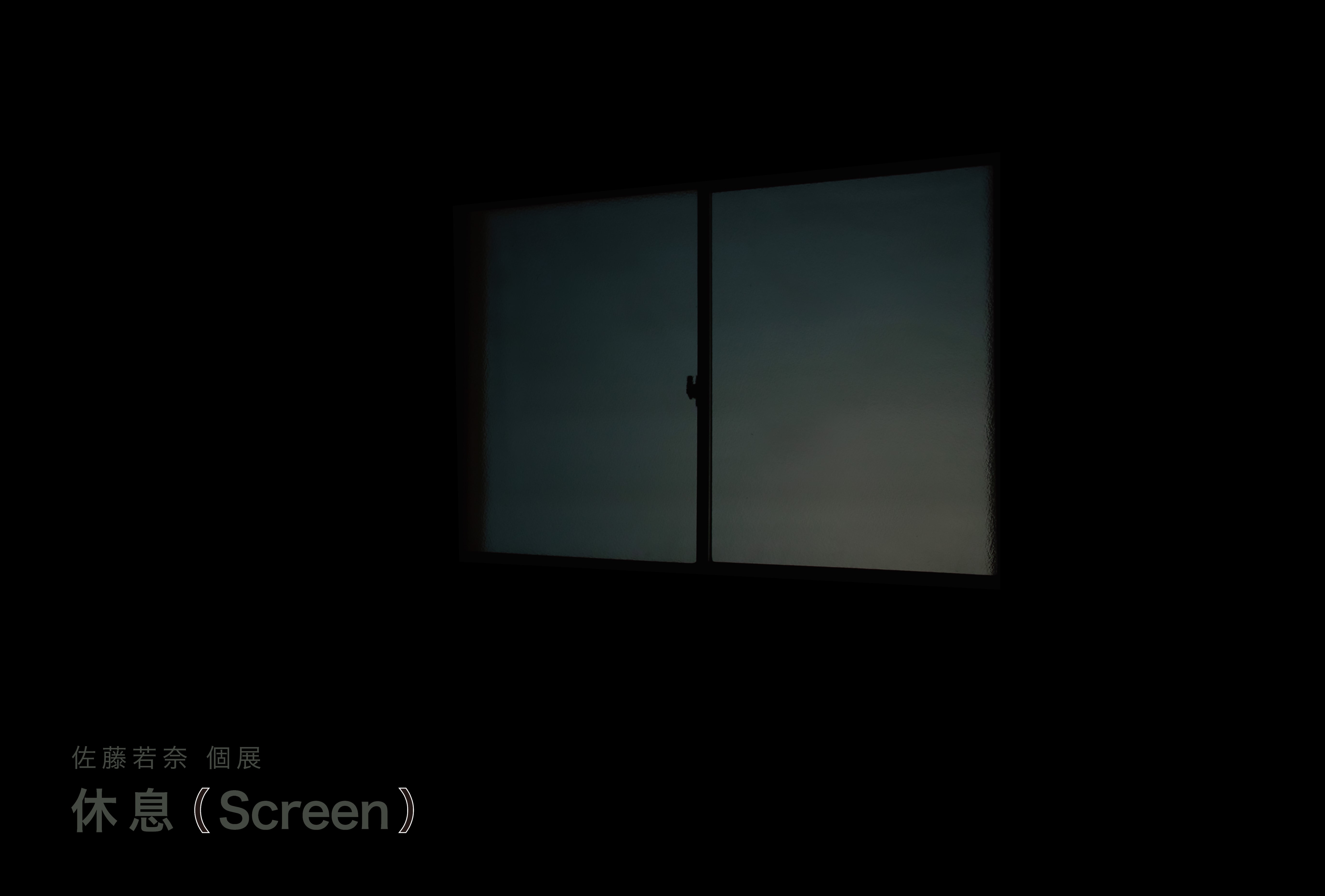 個展「休息(Screen)」